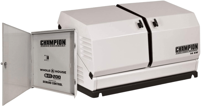 Champion 100294 14kW Standby Generator LP/NG w/ 200 Amp Automatic Transfer Switch New