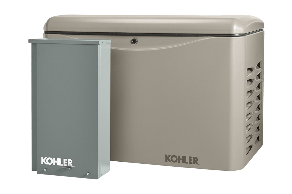 Kohler 14RCAL-100LC16  14kW Generator with Aluminum Enclosure and 100A 16-circuit Transfer Switch New