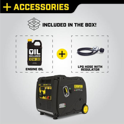 Champion 200991 3500W/4500W Inverter Dual Fuel Electric Start Generator New