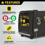 Champion 200991 3500W/4500W Inverter Dual Fuel Electric Start Generator New