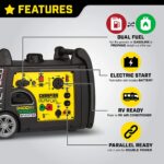 Champion 100263 3100W/3400W Inverter Dual Fuel Electric Start Generator New