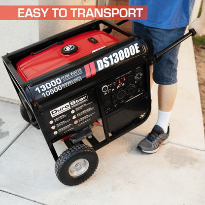 DuroMax / DuroStar DS13000E 10500W/13000W Electric Start Gas Generator New (Red Version of XP13000E)