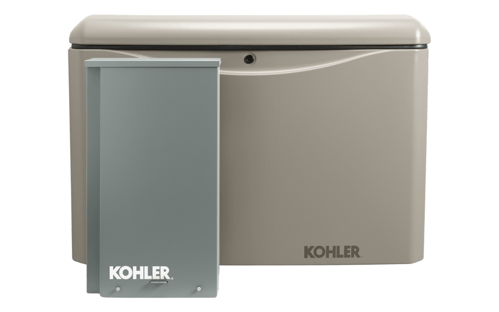 Kohler 20RCAL-200SELS 20KW Standby Generator Air Cooled with 200 Amp Automatic Transfer Switch and OnCue Plus Switch New