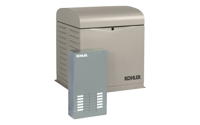 Kohler 12RESVL-100LC12 12KW Standby Generator with 100 Amp Automatic Transfer Switch and OnCue Plus New