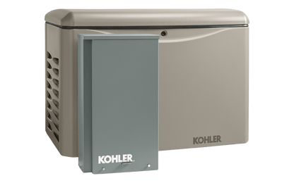 Kohler 20RCAL-200SELS 20KW Standby Generator Air Cooled with 200 Amp Automatic Transfer Switch and OnCue Plus Switch New