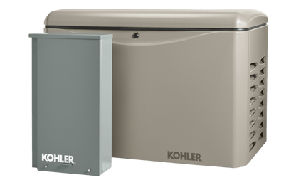 Kohler 20RCAL-200SELS 20KW Standby Generator Air Cooled with 200 Amp Automatic Transfer Switch and OnCue Plus Switch New