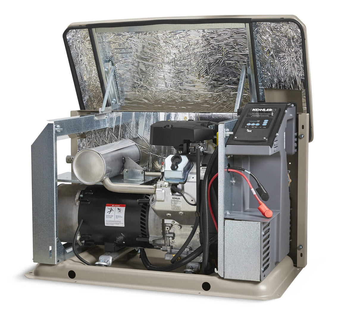 Kohler 20RCAL-200SELS 20KW Standby Generator Air Cooled with 200 Amp Automatic Transfer Switch and OnCue Plus Switch New